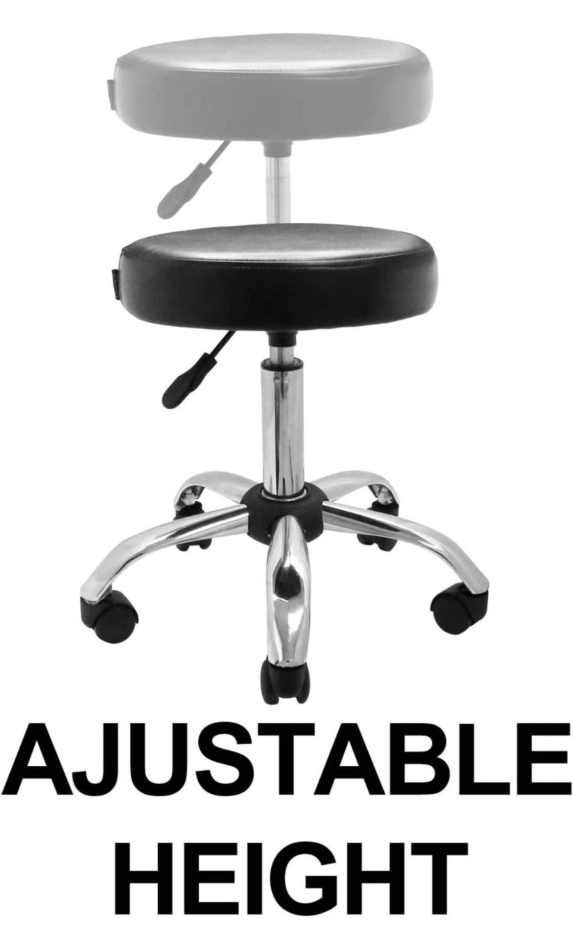 Steel Stool Rooling THE BEST SELLER ,Rolling Swivel stool with Metal frame
